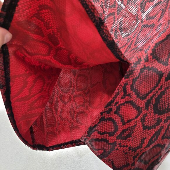Windsor Red & Black Snake Print Mini Party Skirt with Slit Size S - Picture 3 of 8